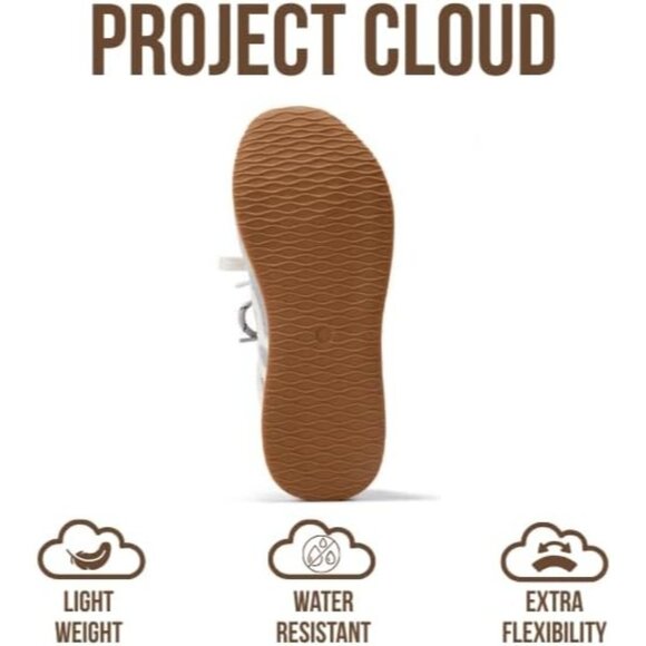 Women's Light Yellow Memory Foam Shoes Lightweight Nonslip Walking Sneakers - Picture 4 of 5